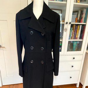Vintage Jigsaw Cafe Society black wool coat
